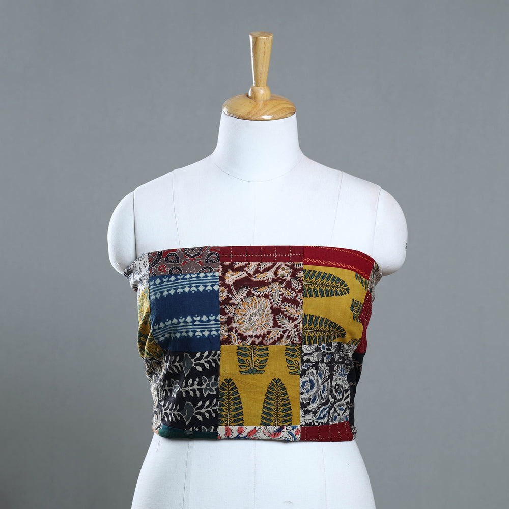 Handmade Cotton Patchwork Blouse Piece 08