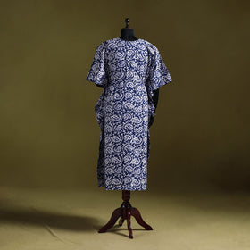 Hand batik cotton long kaftan 06 - handcrafted