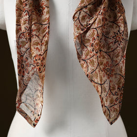 Kalamkari chanderi silk pendant necklace scarf 08