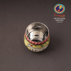 Odisha Pattachitra Handpainted Stainless Steel Glass 04