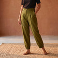 Flex Cotton Elasticated Plain Pant for Women 11