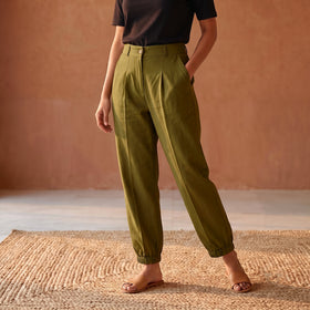 Flex Cotton Elasticated Plain Pant for Women 11