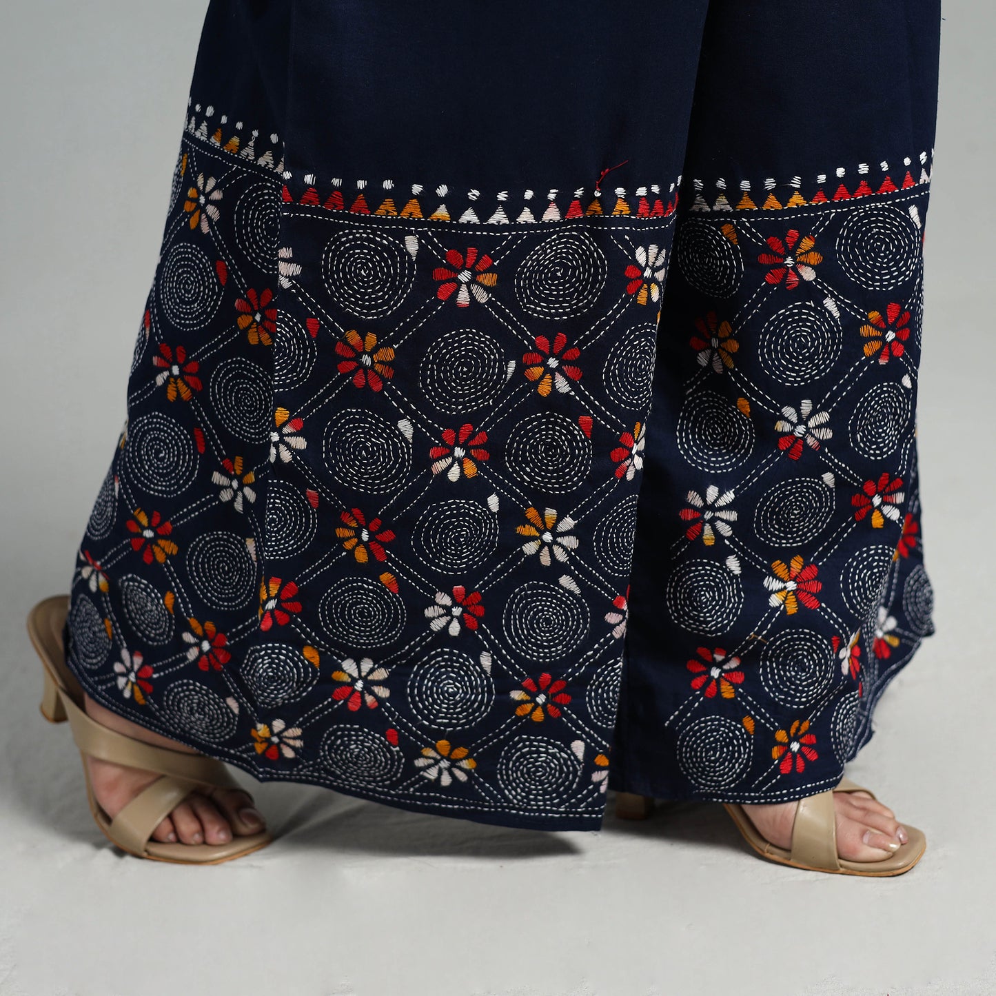 Bengal Kantha Cotton Embroidered Palazzo 24