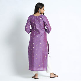 Polka Zari Buti Spun Dupion Silk Kurta