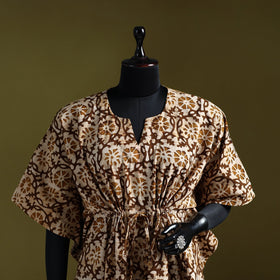 Hand batik cotton short kaftan 20 - handcrafted