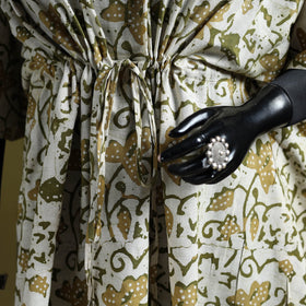 Hand batik cotton medium kaftan 27 - handcrafted