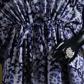 Hand batik cotton short kaftan 09 - handcrafted