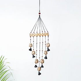  7 Bells - Hand Carved Khamhar Wood Wind Chimes 