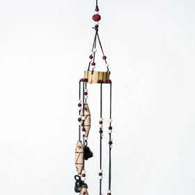  7 Bells - Hand Carved Khamhar Wood Wind Chimes 