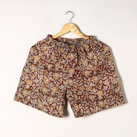  Kalamkari Block Printed Cotton Unisex Boxer/Shorts 