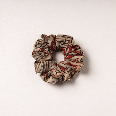   Kalamkari Block Printed Cotton Elastic Rubber Band/Scrunchie 