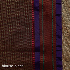 Silk cotton khun saree with ilkal pallu chikki paras border