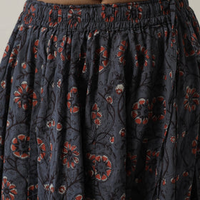  Bagru Block Printed 24 Kali Patchwork Cotton Long Skirt 17 