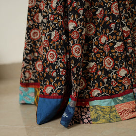 Multicolor - hand printed cotton long bagru skirt 08