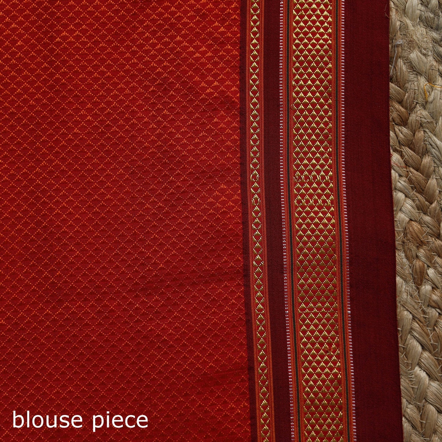 Silk cotton khun saree with ilkal pallu chikki paras border