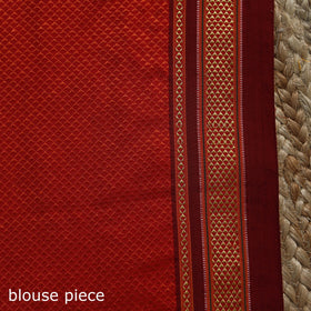 Silk cotton khun saree with ilkal pallu chikki paras border