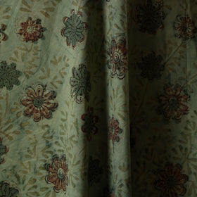 Green - natural dyed bagru dabu fabric 12 - handcrafted