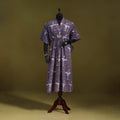 Hand batik cotton long kaftan 01 - handcrafted