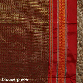 Silk cotton khun saree with ilkal pallu chikki paras border