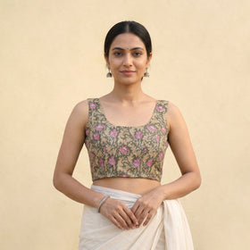 Sanganeri Hand Block Print Cotton Readymade Blouse 17