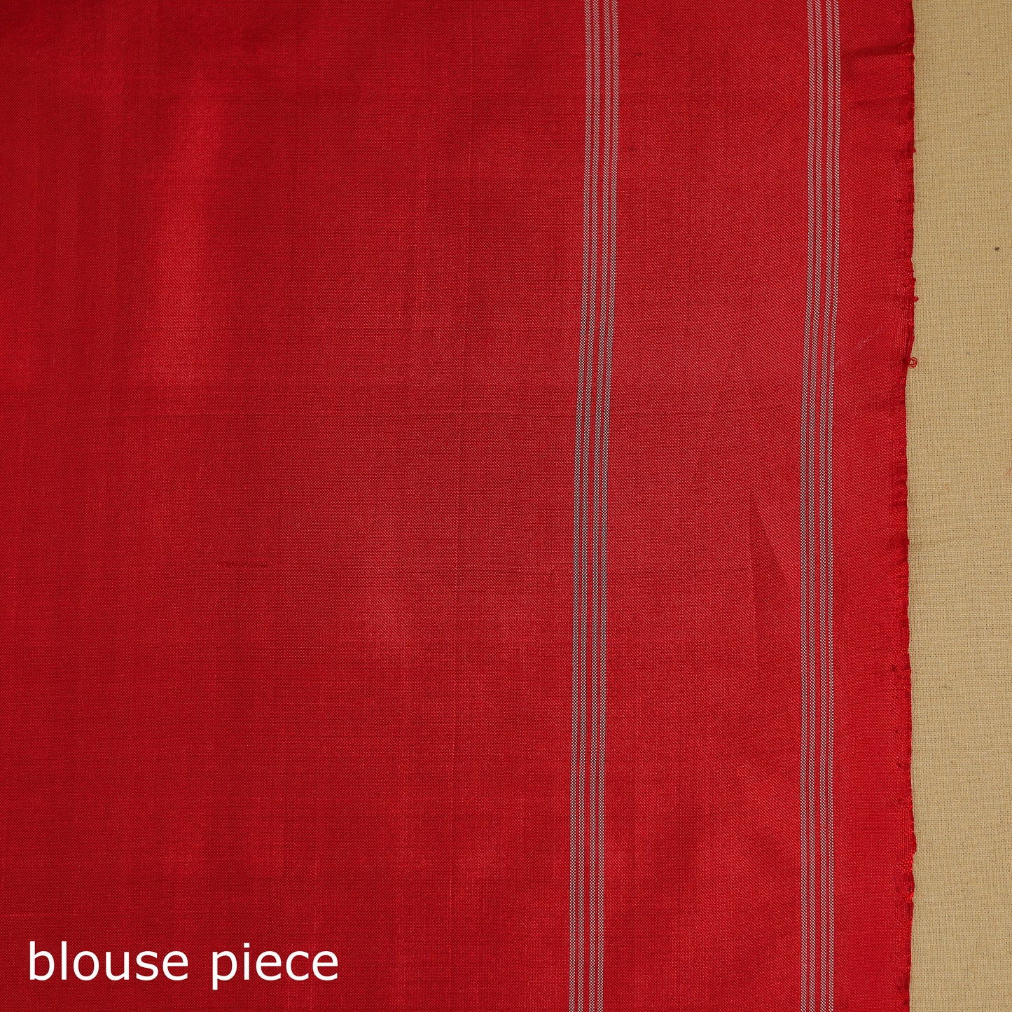 Red - Handspun Handloom Silk Pochampally Double Ikat Saree 05