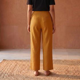 Elastic Waist Cotton Plain Palazzo for Women 42