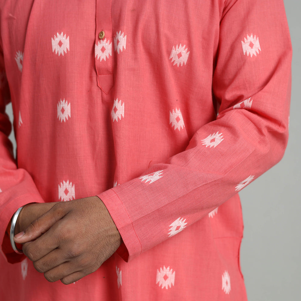 Cotton Long Jacquard Kurta for Men 09