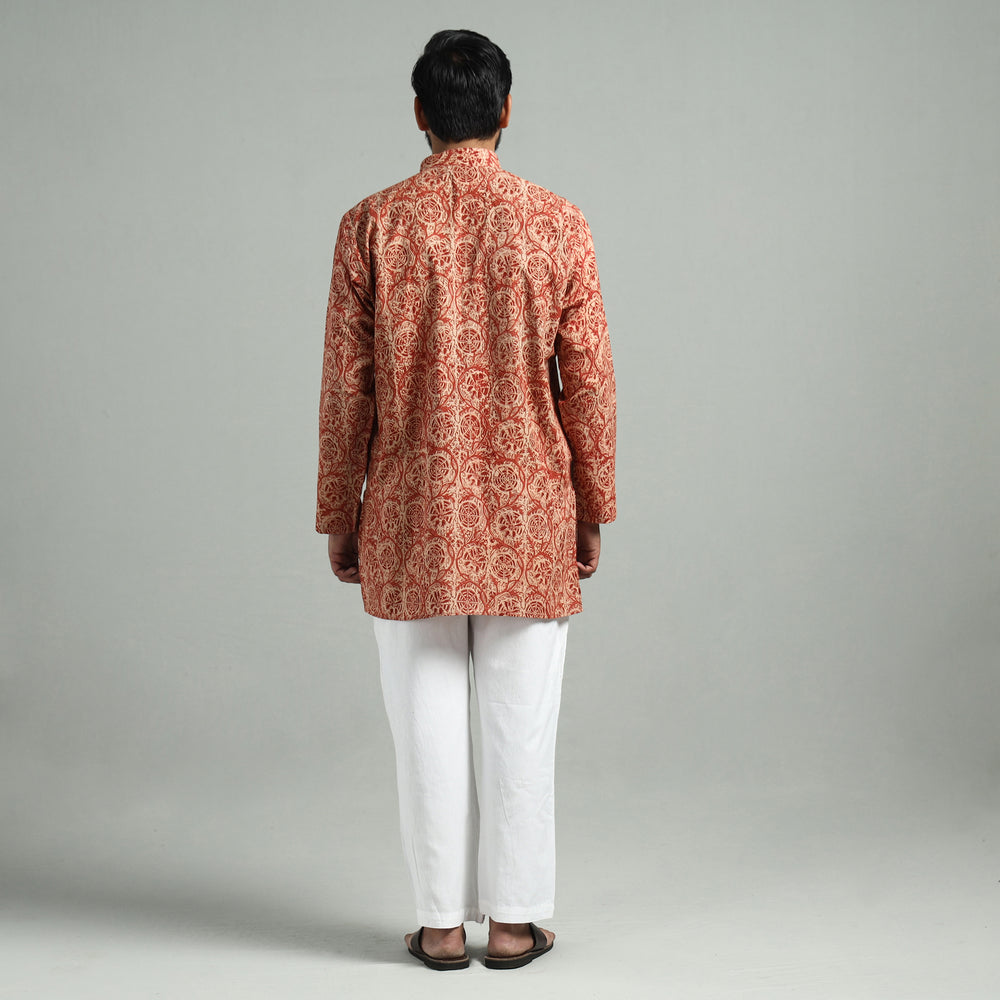 Kalamkari cotton men kurta