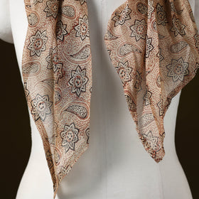 Kalamkari chanderi silk pendant necklace scarf 16