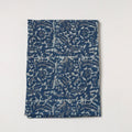 Blue Akola Block Printed Cotton Precut Fabric 