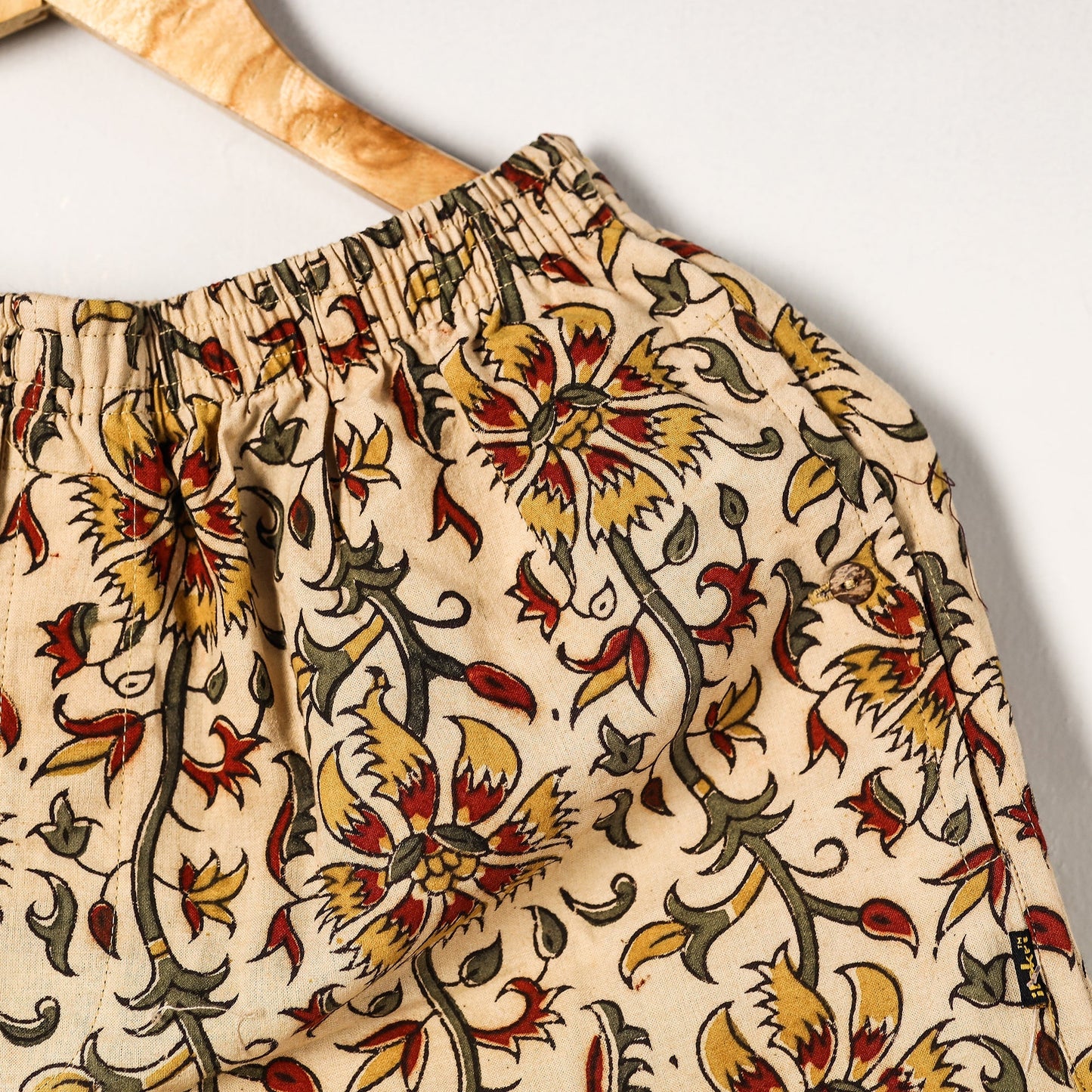 Buy Kalamkari Block Printed Cotton Unisex Boxer/Shorts Online at iTokri.com