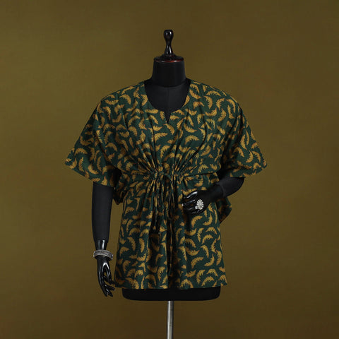 Natural dyed hand akola cotton short kaftan 47 - handcrafted