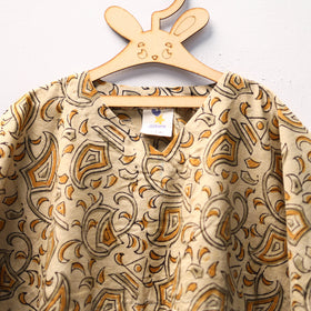 Beige - kalamkari cotton kids kaftan (3-4 years) 71