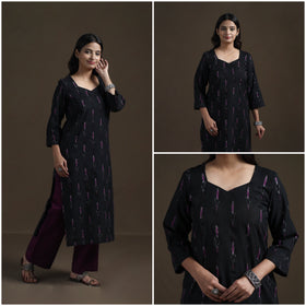 Pochampally Ikat Cotton Straight Kurta for Women 17