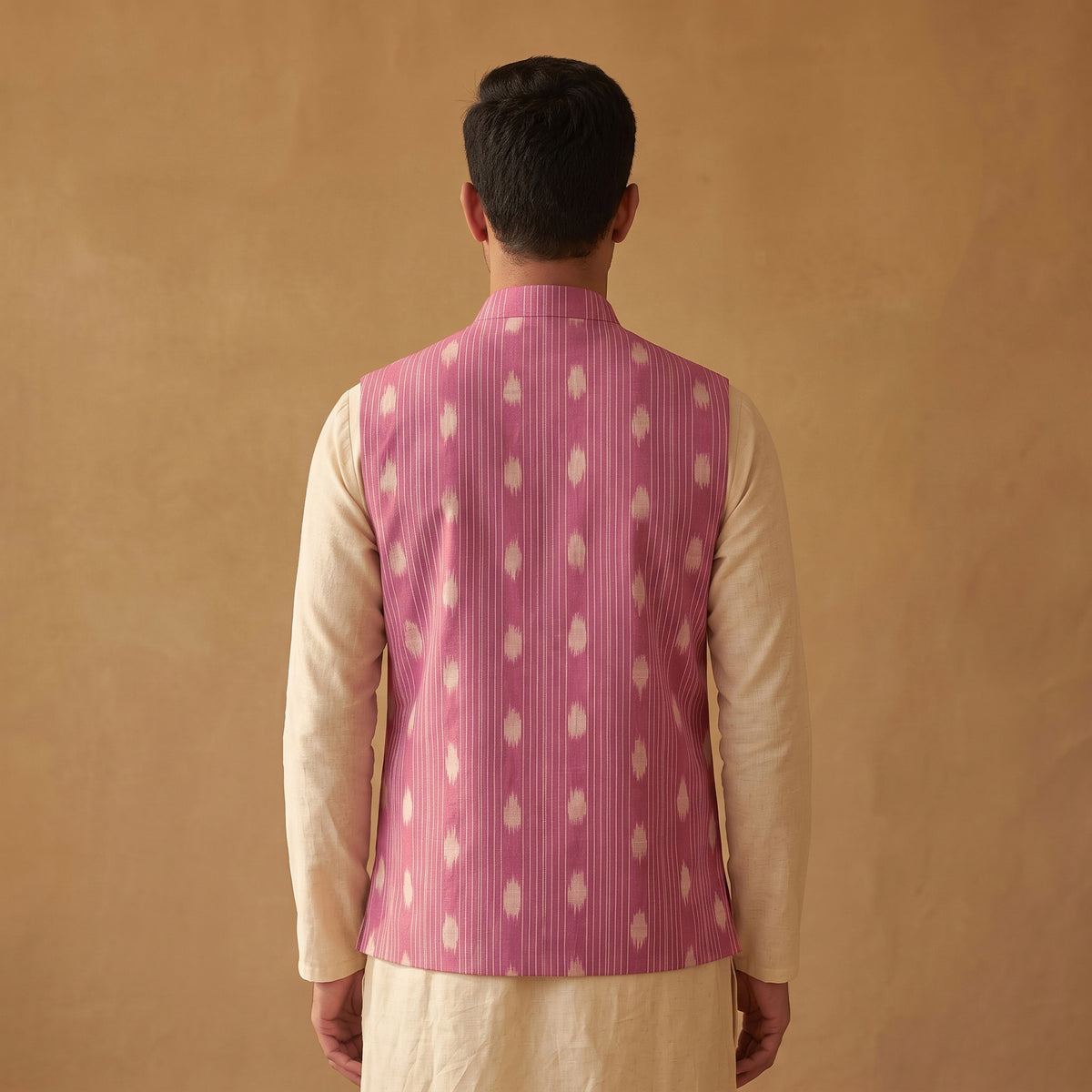 Pochampally Ikat Cotton Men Nehru Jacket 07
