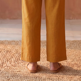 Elastic Waist Cotton Plain Palazzo for Women 42