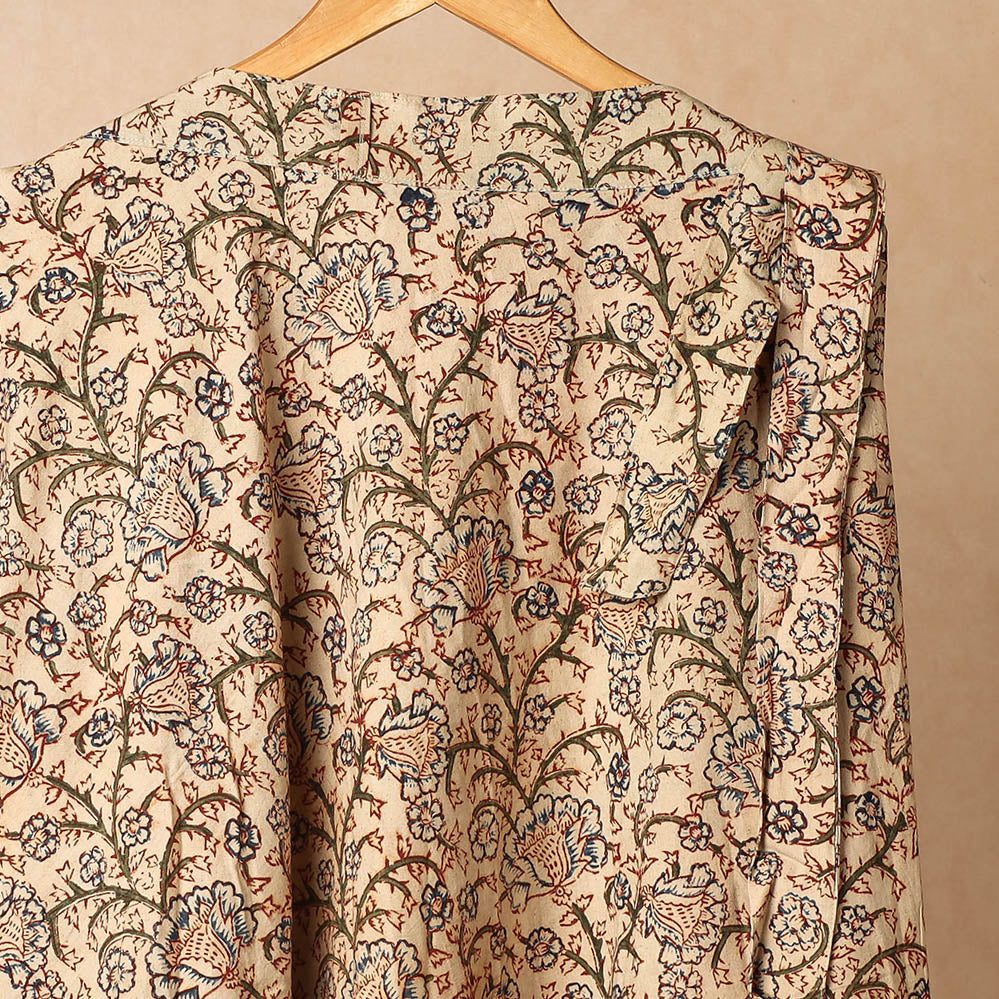  Kalamkari Block Printed Cotton Wrap Around Skirt 