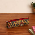  Yellow Handmade Quilted Cotton Pencil Pouch