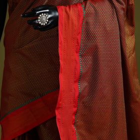 Silk cotton khun saree with ilkal pallu chikki paras border