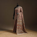 Red - natural dyed pedana cotton kalamkari saree 34