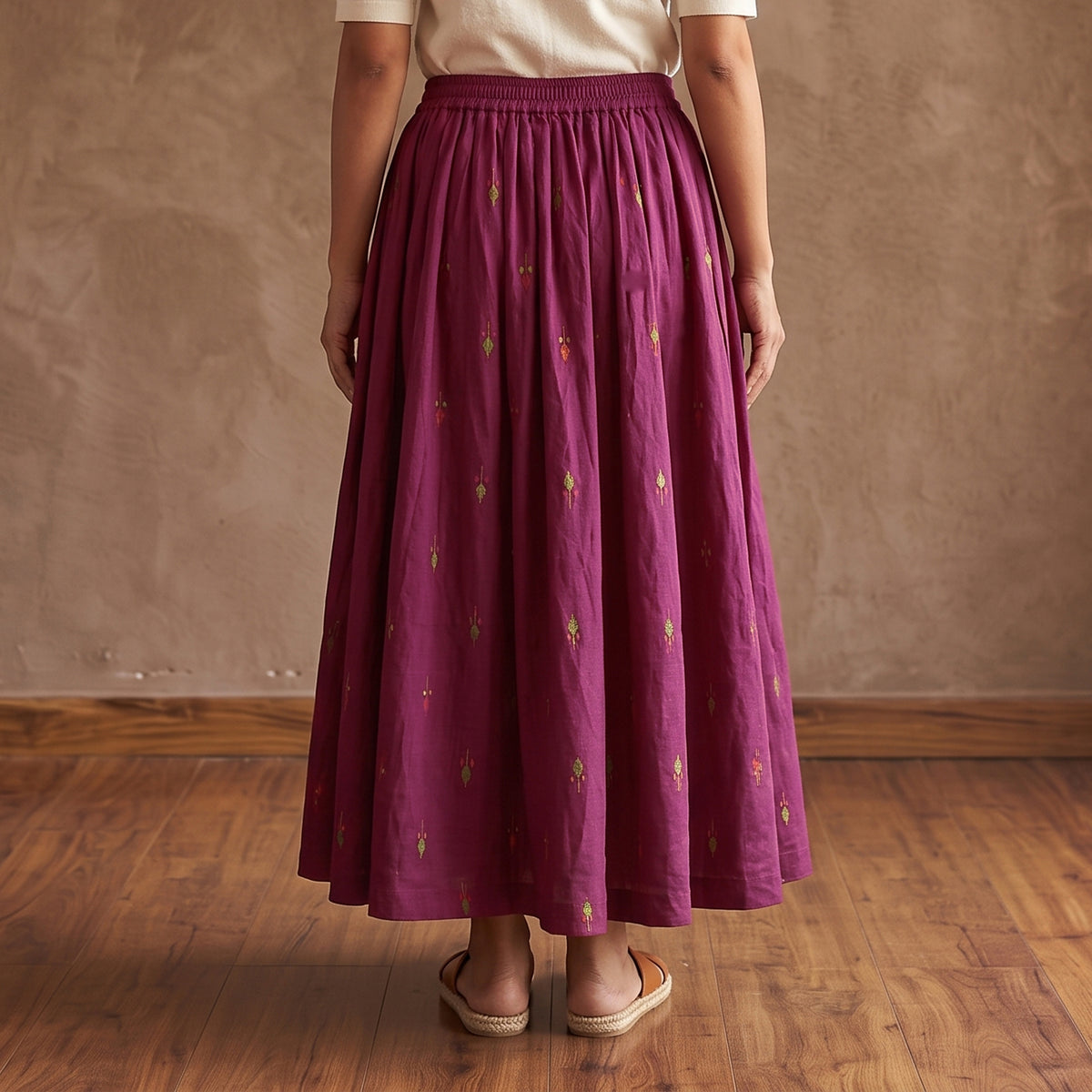 Jacquard 24 Kali Patchwork Cotton Long Skirt 15