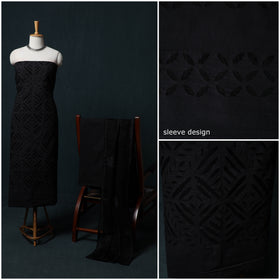 Barmer Applique Cutwork Cotton 3pc Unstitched Dress Material Suit Set 09