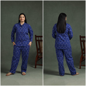 Pochampally Ikat Cotton Night Suit Set for Women 15
