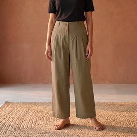 Flex Cotton Elasticated Plain Pant for Women 07