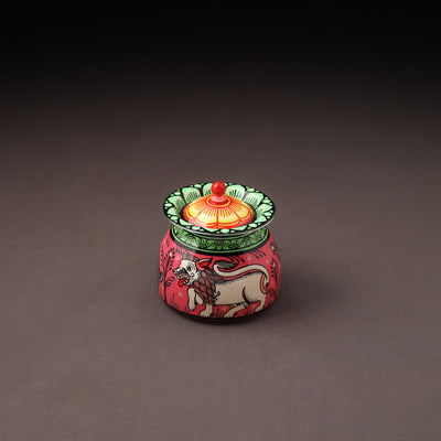 Odisha Pattachitra Handpainted Stainless Steel Ghee Pot 24