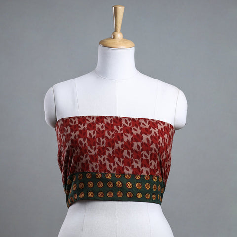 Buy Pipad Block Printed Cotton Blouse Piece 