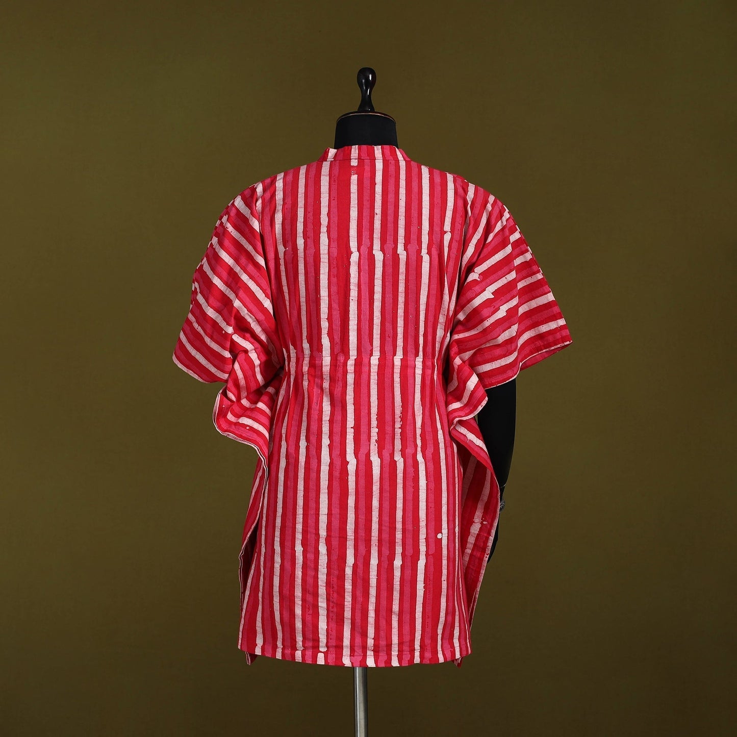 Hand batik cotton medium kaftan 61 - handcrafted