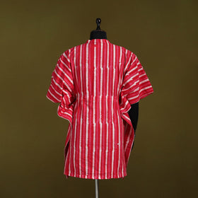 Hand batik cotton medium kaftan 61 - handcrafted