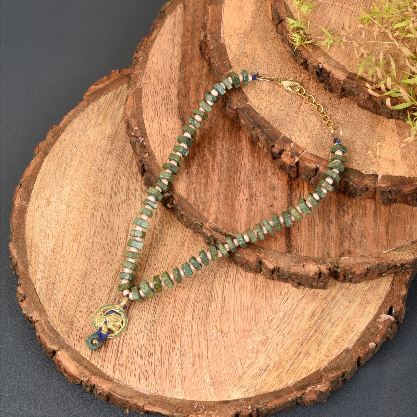 The Olive Queen Handcrafted Tribal Necklace