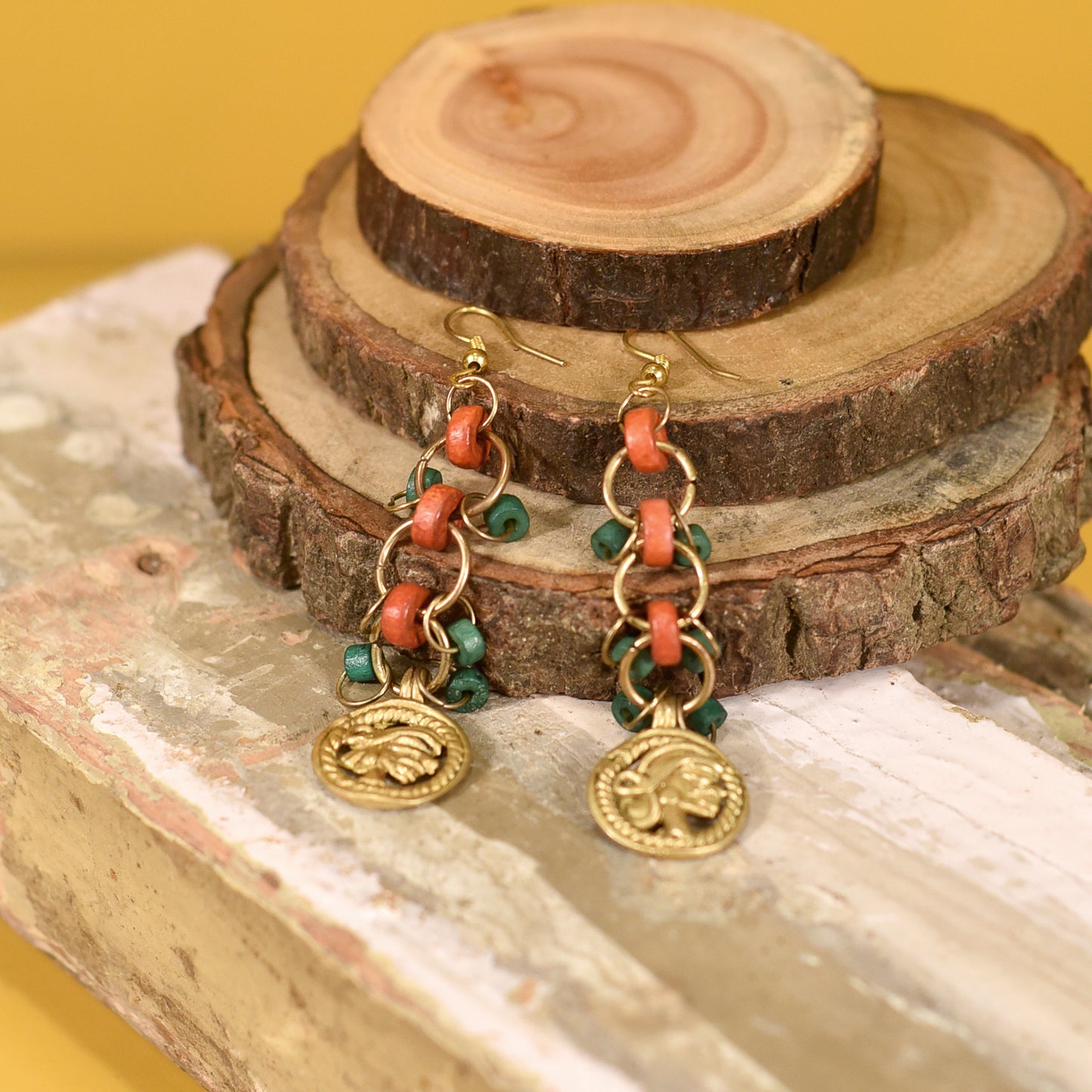 The Sun Queen Handcrafted Earrings
